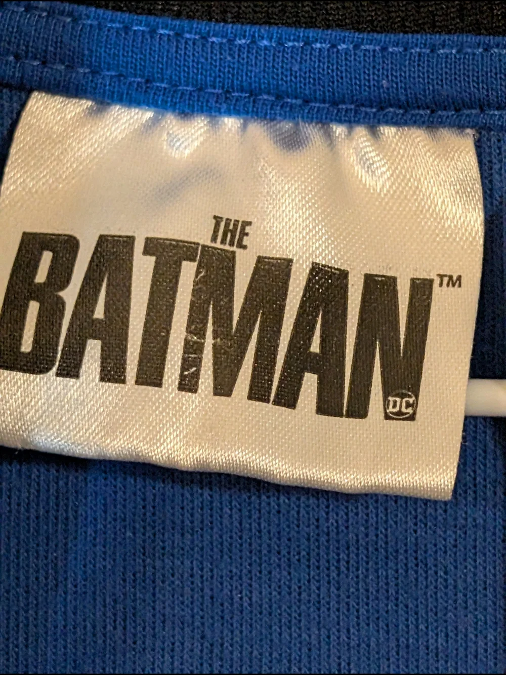DC The Batman Logo Tee in Blue with Black Print